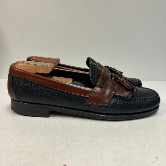 NEW HEELS Rancourt & Co x H S Trask Handsewn Tassel Kiltie Loafer Moc USA 10 D main image 3